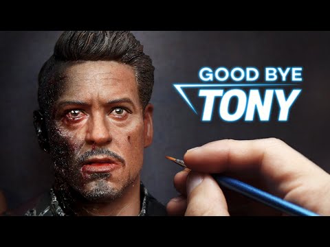 Sculpting Realistic Tony Stark/Iron man Sculpture Timelapse - Avengers : Endgame