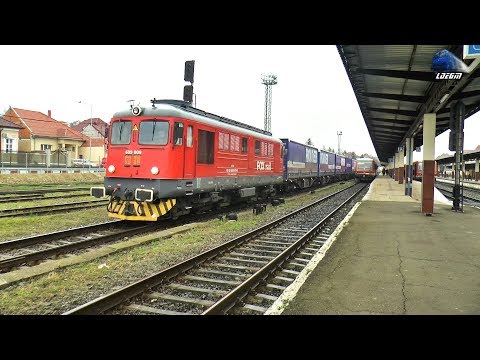 LDE2100 609 009-9 & Tren FOX Rail Intermodal Train in Gara Oradea Station - 29 March 2018