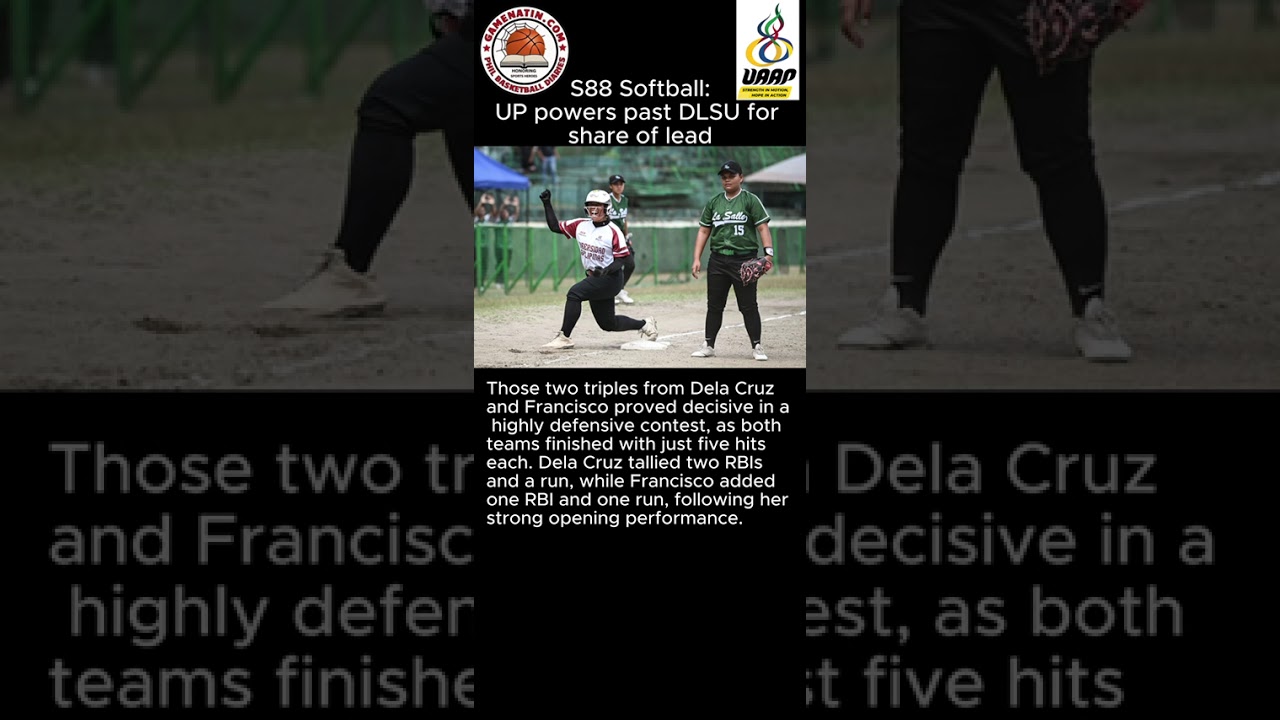 UAAP Women's Softball: Huge inning propels UP to tight win over DLSU, 4-0