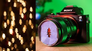 How to Make a DIY Christmas Tree-Shaped Bokeh Filter!
