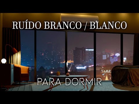 Ruído Branco - Relaxante Som do Ar Condicionado para Dormir - Quarto Aconchegante com Pouca Luz 10hs