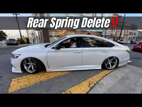 Static 10th Gen Accord Gets Slammed, AGAIN! | Fully Maxed Out BC Coilovers