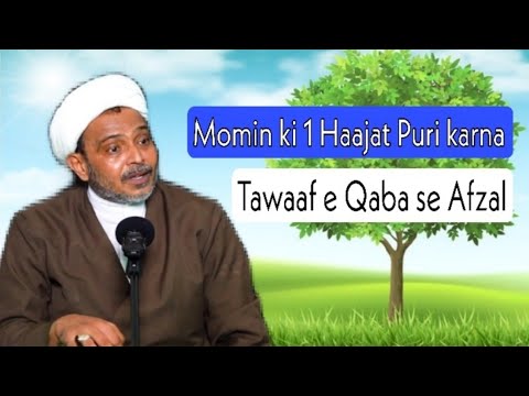 Momin ki 1 Haajat Puri karna Tawaaf e Qaba se Afzal | Molana Wasi Hasan Sahab.