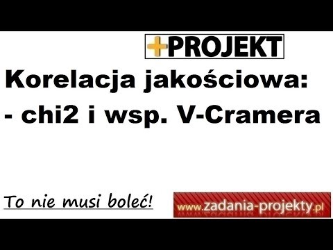 Korelacja cech jakościowych - statystyka chi2 i współczynnik V-Cramera współzależność
