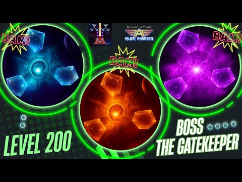 Galaxy Attack Alien Shooter Level 200 | BOSS 50 The Gatekeeper | ZAMBARIO GAMERS