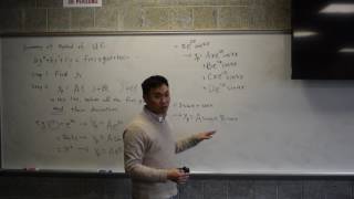 Summary of Method of Undetermined Coefficients