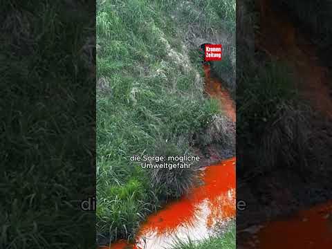 Warum ist dieser Bach plötzlich orange?