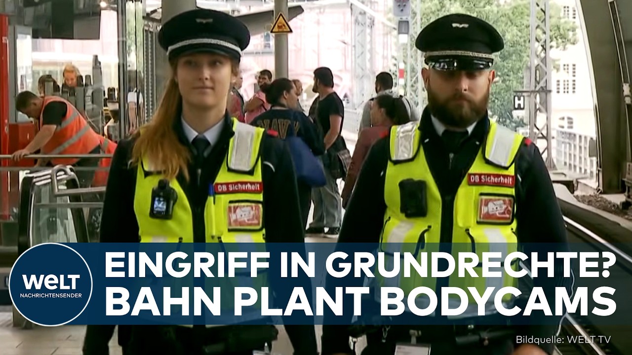 DEUTSCHLAND: Bodycams bei der Bahn - Datenschützer schlägt Alarm wegen Grundrechten!