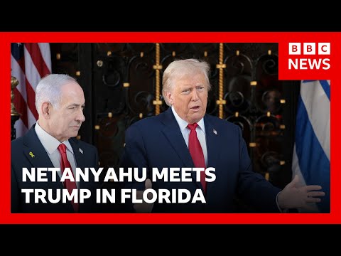 Netanyahu arrives in Florida for Middle East talks | BBC News