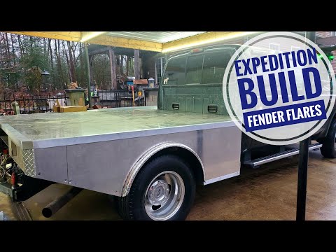 E11 | Custom Expedition Overland Flatbed Camper Build | Fender Flares | Top & Bottom Edge Trim
