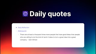 Add a daily quote to your notes (automation)