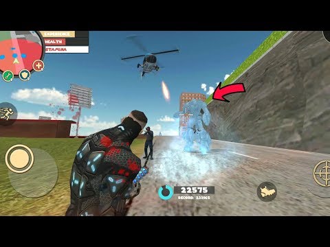 Rope Hero: Vice Town (Solder Freeze Police Robot Car) Robot Solder Gelation Robot Car -  Gameplay HD