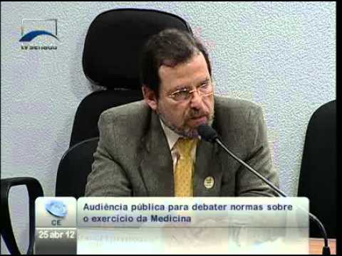 Nutricionista Antônio Garcia fala do papel preventivo da nutrição, em debate sobre Ato Médico(25/04)