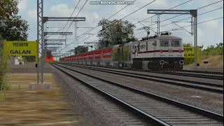 preview picture of video 'First Run Of Lhb Rake 12715 Sachkhand Express In Msts/OR Khandesh Route blasting 110kmph Galan'