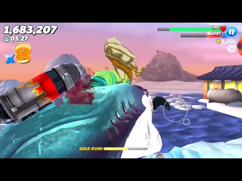 MEGA-GOLD RUSH ! GREAT WHITE IN ARCTIC OCEAN - Hungry Shark World