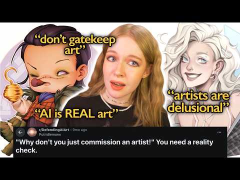 ARTIST Reacts to People Defending AI "ART"😬
