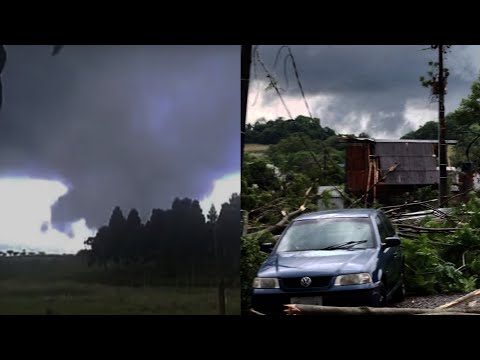 TORNADO PROVOCA ESTRAGOS EM DIONÍSIO CERQUEIRA-SC (07/11/2025) 