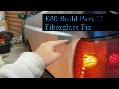 BMW E30 Build | M3 Rear Arches Repair Part 11 | Project build Vlog | Damaged Fiberglass!