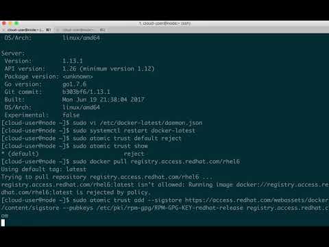 Secure RHEL Container Host in 60 Seconds