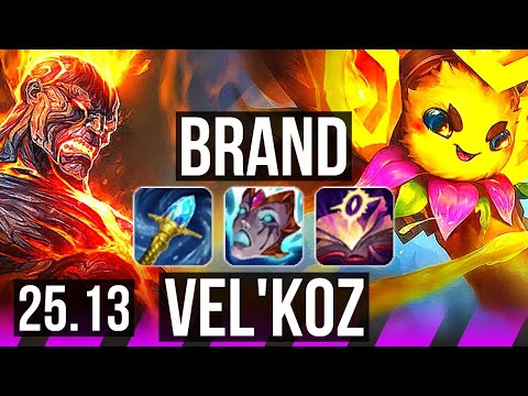 BRAND & Smolder vs VEL'KOZ & Aphelios (SUP) | EUW Master | 25.13