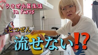 トイレも流しちゃダメ⁉️パリ🇫🇷アパルトマンで休日の朝から水トラブル発生💦 #パリ生活 #移住生活 #海外生活