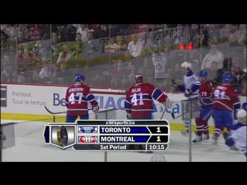 Christian Hanson Goal - Leafs 1 vs Habs 1 - Apr 10th 2010 (HD)