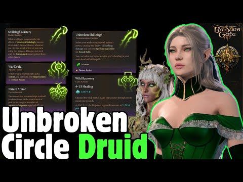 UNBROKEN CIRCLE DRUID Mod Build in Baldur's Gate 3