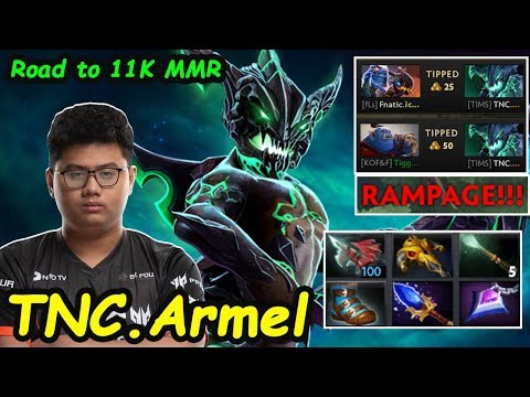 TNC Armel GOD MIDLANE Signature hero [Outworld Devourer] RAMPAGE Dota 2 pro Gameplay