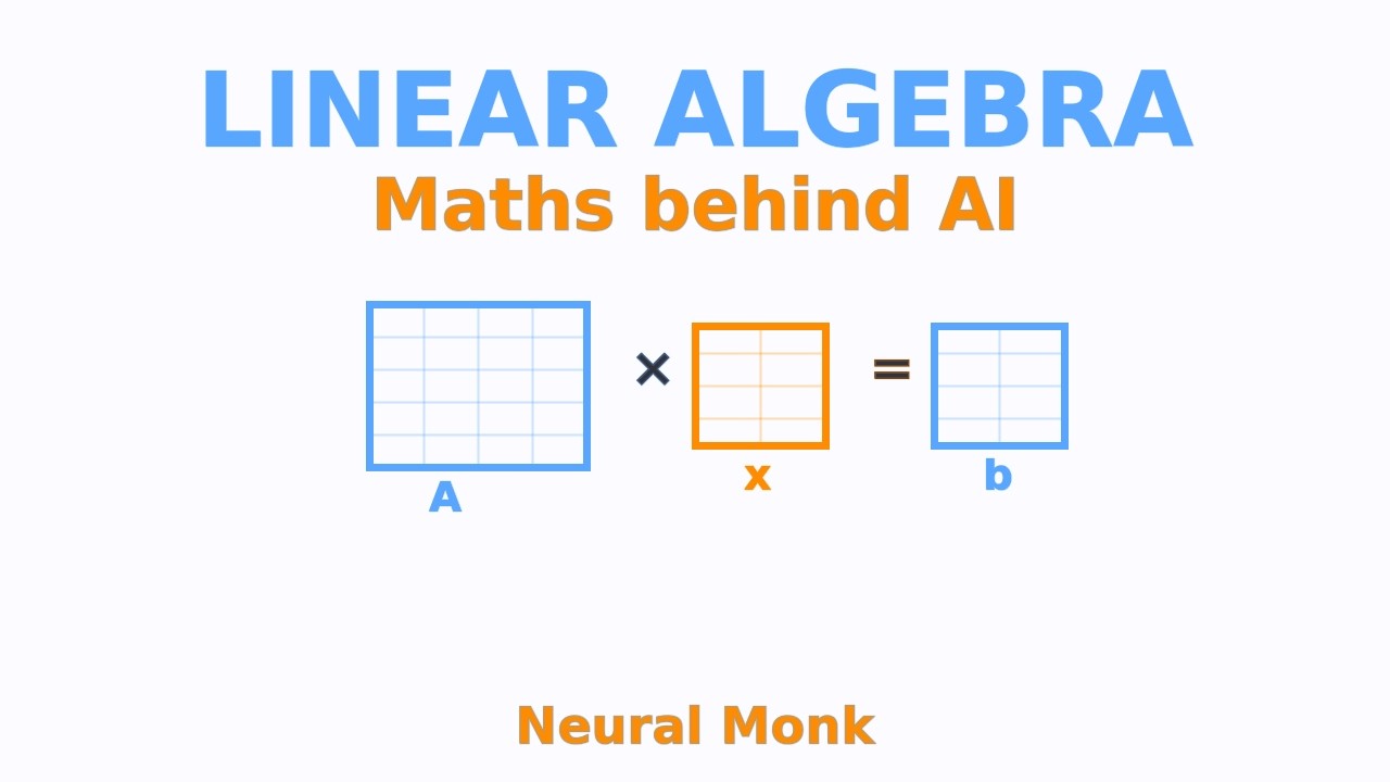 Linear Algebra Explained (Maths behind AI)