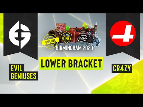 Dota2 - CR4ZY vs Evil Geniuses - Game 2 - ESL One Birmingham 2020 - Lower Bracket - NA