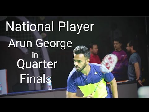National Player Arun George/ Joy T Antony Vs Adhin/ Sooraj - Ernakulam District Badminton Tournament