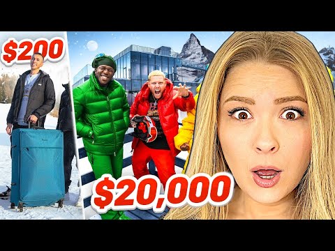 Americans React To SIDEMEN $20,000 vs $200 WINTER HOLIDAY
