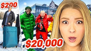 Americans React To SIDEMEN $20,000 vs $200 WINTER HOLIDAY