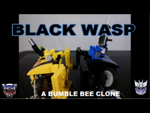 Lego Transformers Black Wasp - Evil Bumblebee Clone By BX Brix
