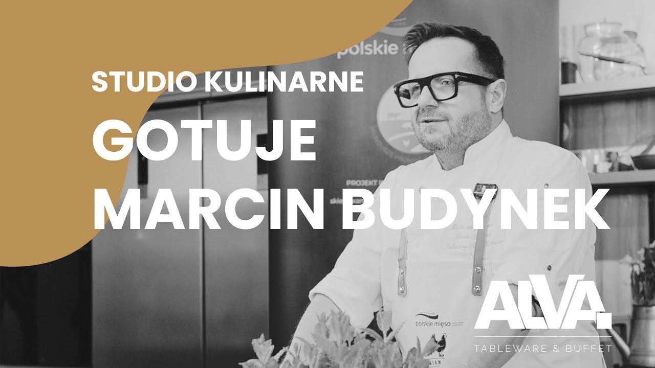 Szef kuchni Marcin Budynek gotuje w Studiu Kulinarnym ALVA