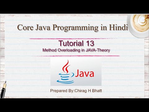 Method Overloading In Java Theory Tutorial 13 Core Java In Hindi