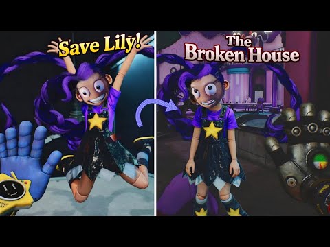 Saving Lily Lovebraids from fall and visiting her broken dollhouse in Poppy Playtime 5 Update