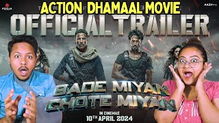 Bade Miyan Chote Miyan - OFFICIAL TRAILER REACTION | Akshay, Tiger, Prithviraj | VashuB, Jackky