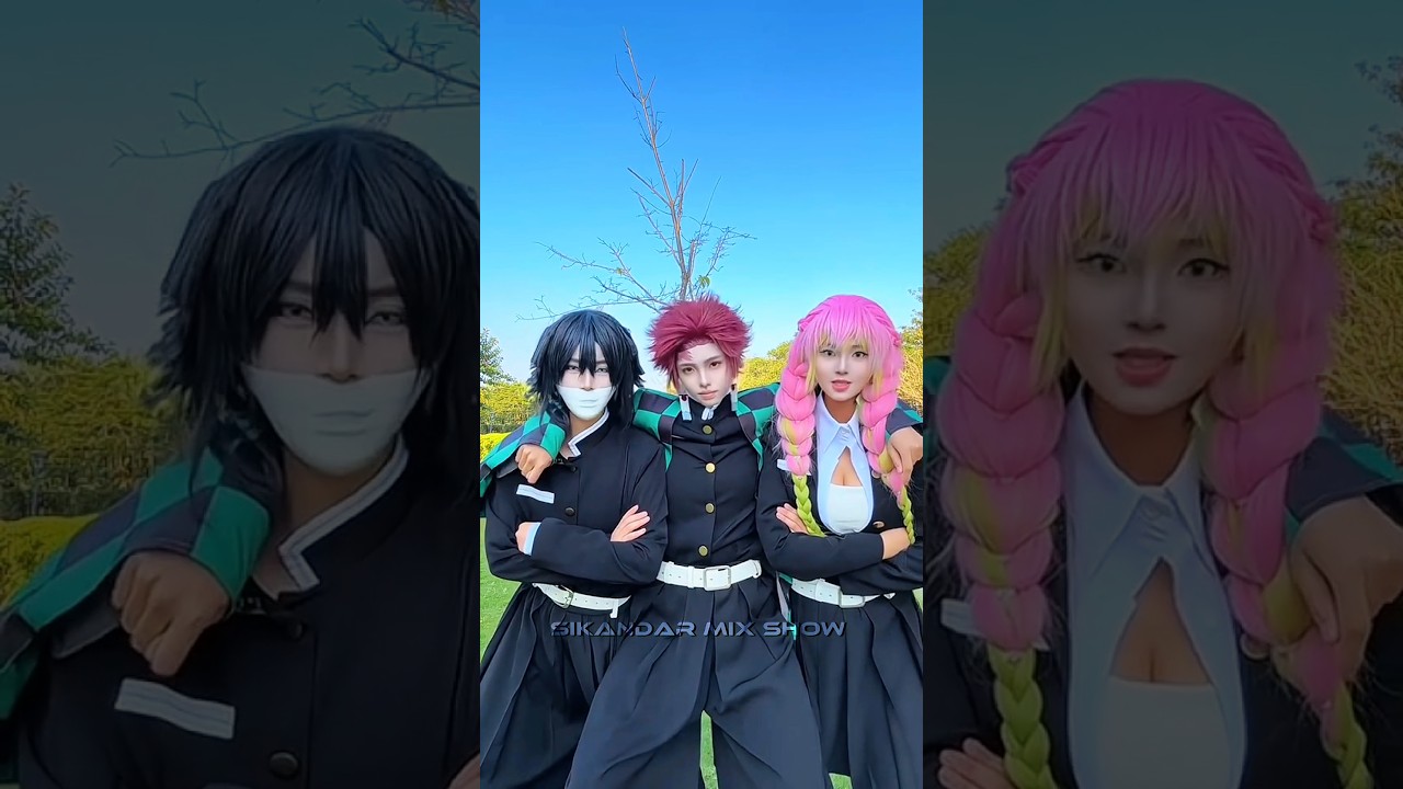KNY cosplayers X no Roots 😂#kimetsunoyaiba #fypシ #shorts  #demonslayer #cosplay #ytcreatorindia #kny
