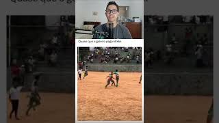 QUASE QUE O GOLEIRO PEGA ESSA BOLA NO TERRÃO (REACT) #shorts #futebol #gols
