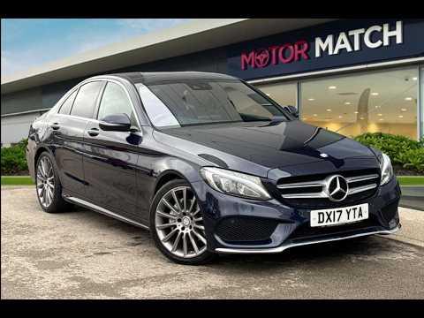 Mercedes-Benz C Class 1.6 C200d AMG Line (Premium Plus) G-Tronic+ Euro 6 (s/s) 4dr video thumbnail