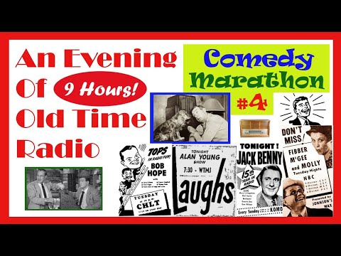 All Night Old Time Radio Shows - Comedy Marathon #4 | 9 Hours of Classic Radio Shows