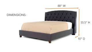King Upholstered Platform Bed from Ashley