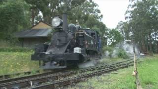 preview picture of video 'Australian Railways ; Steam : Departure from Menzies Creek'