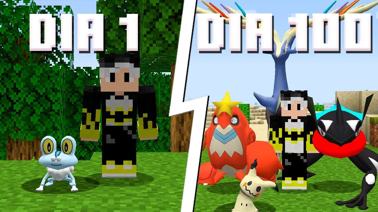 Sobrevivi 100 Dias tentando chegar no top 1 No Minecraft Pixelmon