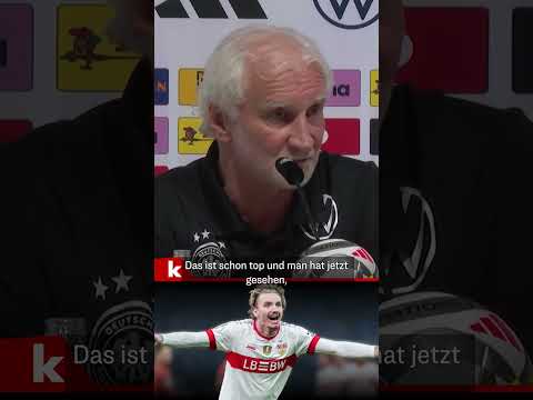 Völler über Woltemade: "Dann hat er eine große Karriere vor sich" #shorts