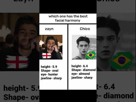 which one has the best facial harmony? | Zayn Malik vs Chico Lachowski#zaynmalik #chico #handsome