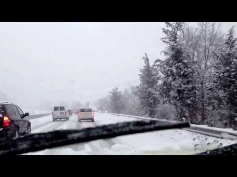 Snow storm 128 North Gloucester Ma