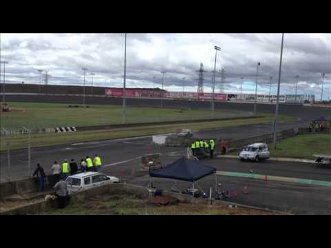 Ivan Thompson Aston Martin V8 Vantage 30G Crash - 2012 ECB Rally Calder