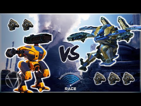 [WR] 🔥 Fafnir VS Hellburner – Race (Speed Boosted) | War Robots